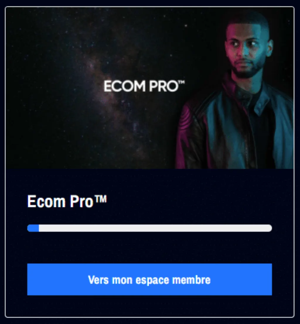 Área de miembros de Ecom pro Yomi Denzel